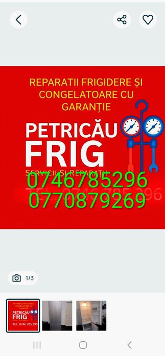 Reparatii Frigidere și Congelatoare si Frigidere de Tir