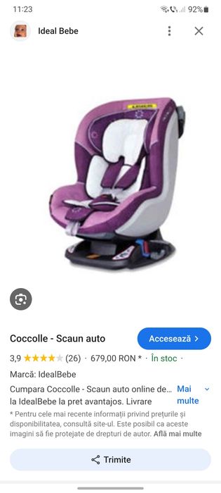 Scaun Auto Cocolle