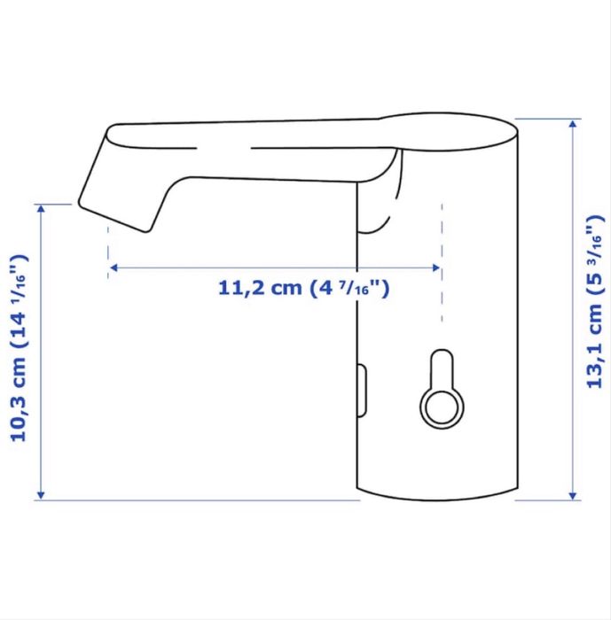 Vand Baterie lavoar cu senzor, cromat