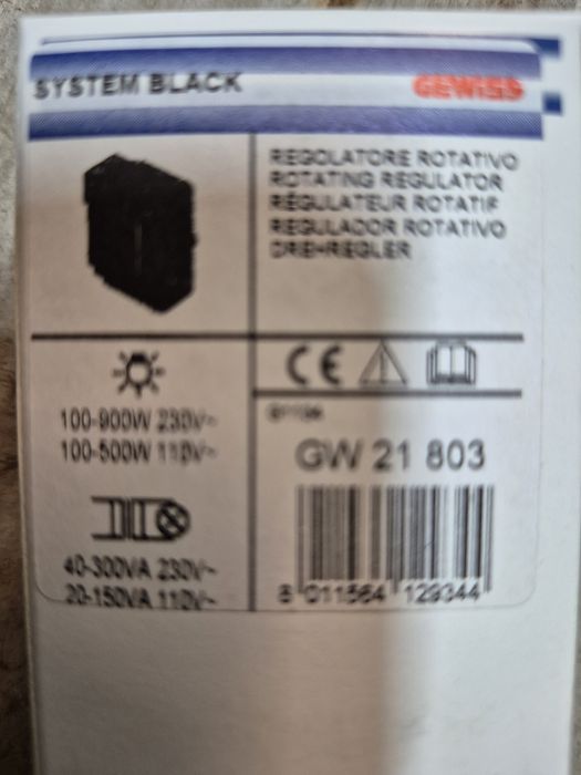 Variator gewiss system negru