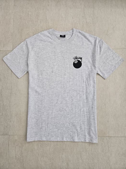 Tricou 8 Ball Stussy Alb