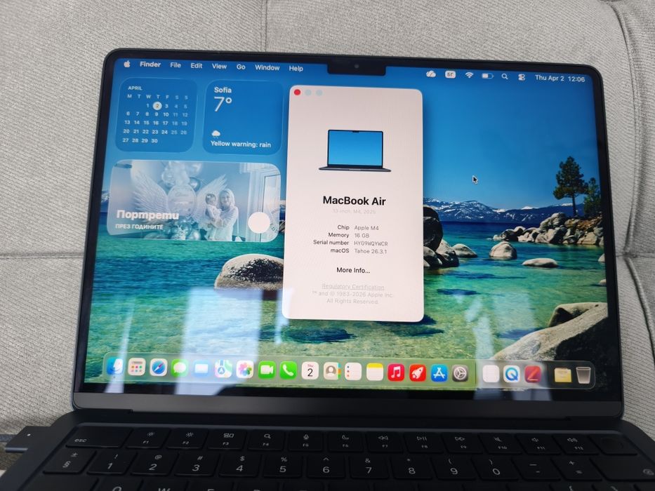 Mac Book Air M4 2025/16/256GB.