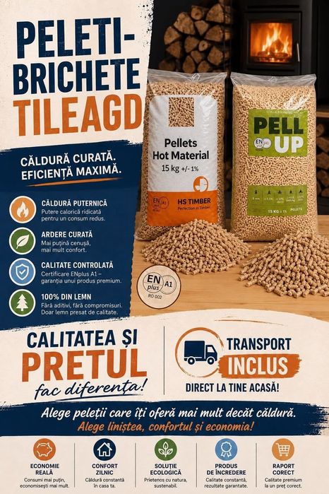 Peleti HS Timber cu transport