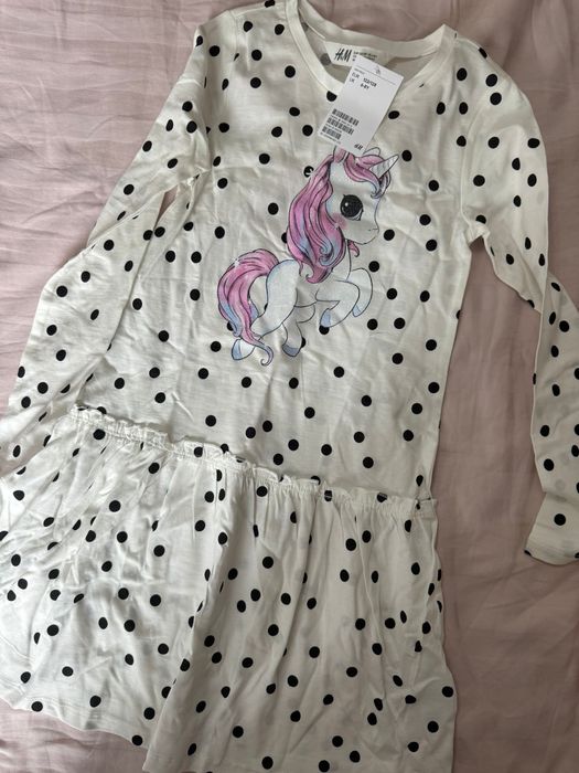 Rochita unicorn 6-8 ani h&m