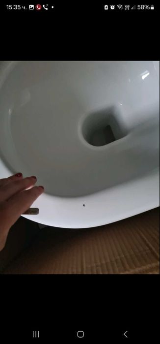 Тоалетна за вграждане isvea infinity с биде