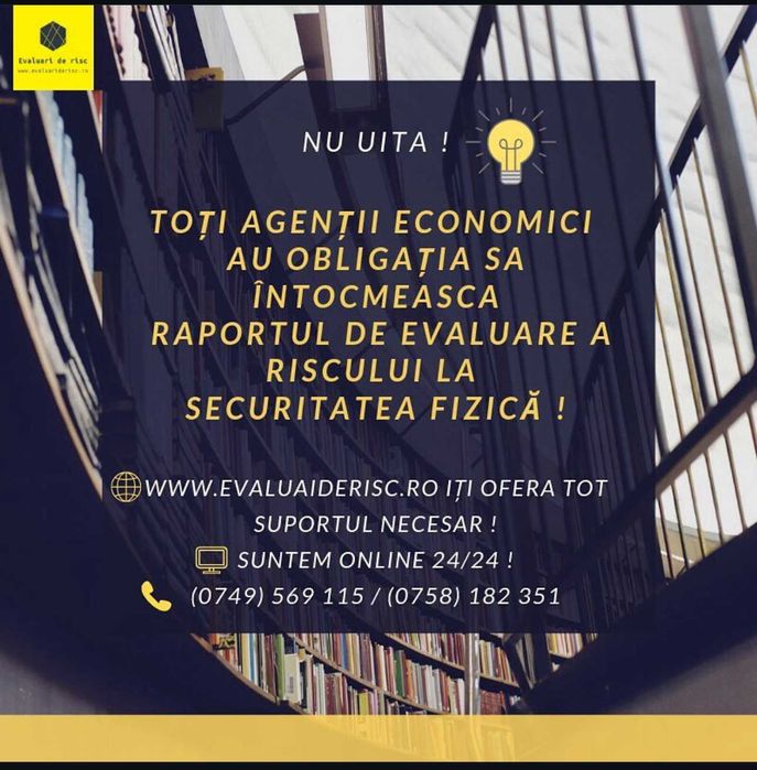 Evaluare de risc la securitatea fizica de la 650Lei
