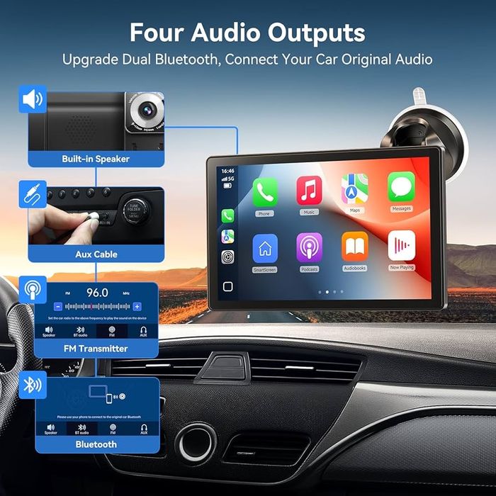 Vibefit A301 мултимедия 9 инча  CarPlay & Android Auto