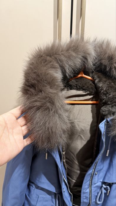 Парка с натуральным мехом