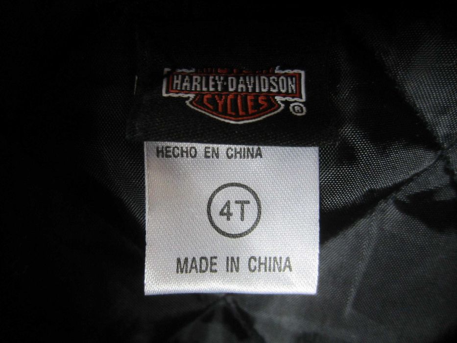 Geaca copil Harley-Davidson,  masura 4T(3-4ani), matlasata, poliester, stare f. buna