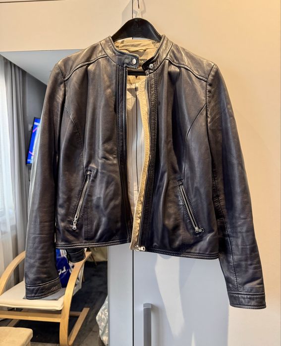 Дамско кожено яке Massimo Dutti “L”