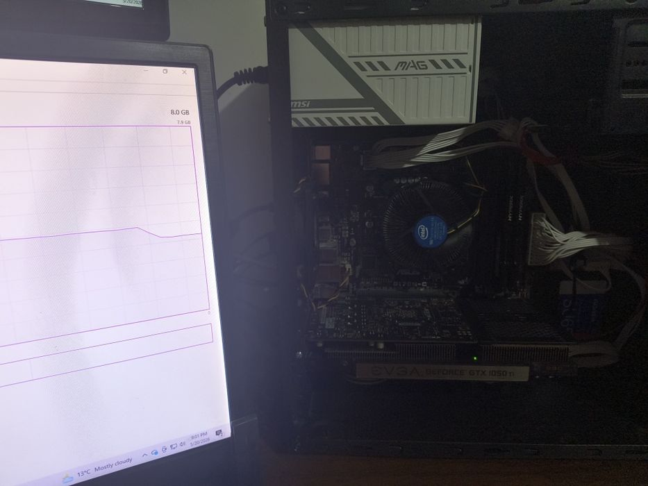 Fury hyperx 8gb ddr4 (2*4) 2133mhz