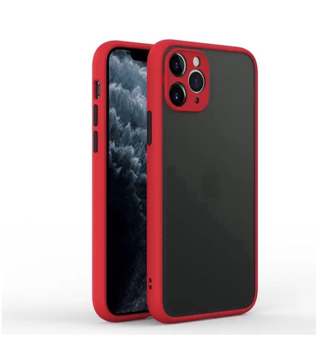 Husa Hybrid Gase Spate Plastic Mat - Iphone 11/12/13/14 PRO MAX
