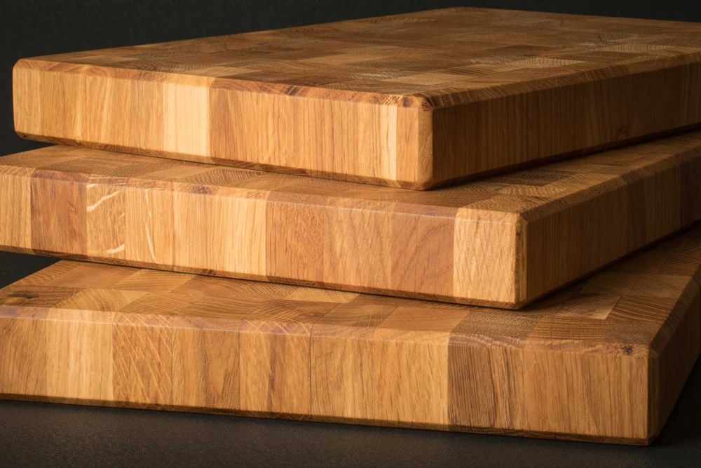 Tocator de lemn cu fibra intoarsa (end grain)