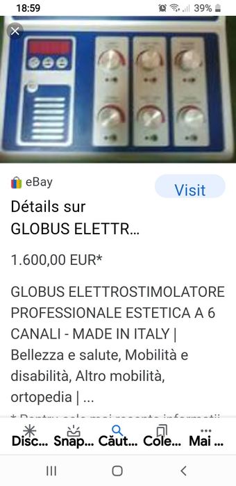 SONIMED PLUS & GLOBUS GLOBCELL aparate profesionale de Magnetoterapia