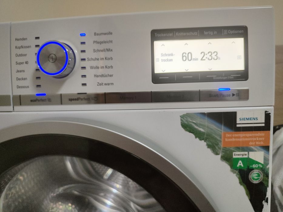 Сушилня с термопомпа SIEMENS iQ800