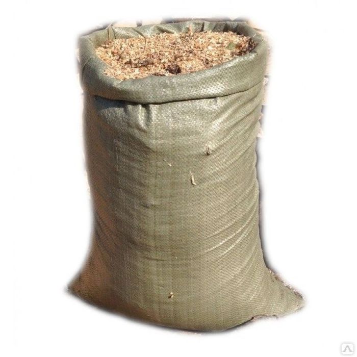 Опилки из сосны в мешках