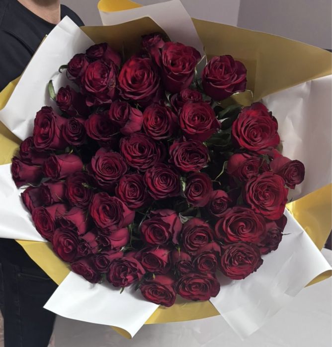 Метровые розы, свежие