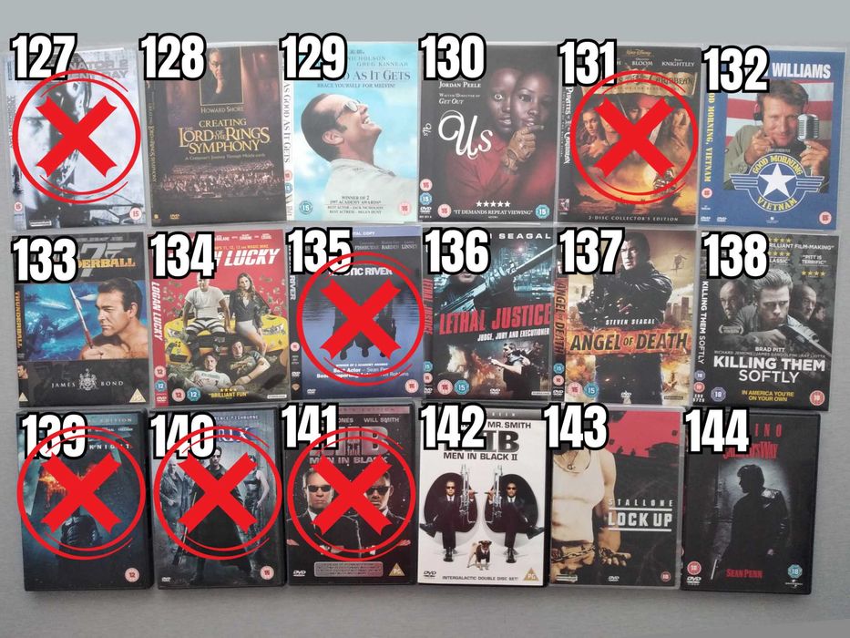 Екшън, Драма, Трилър, Ужаси Филми DVD's - Оригинални Филмови Дискове на Английски Език