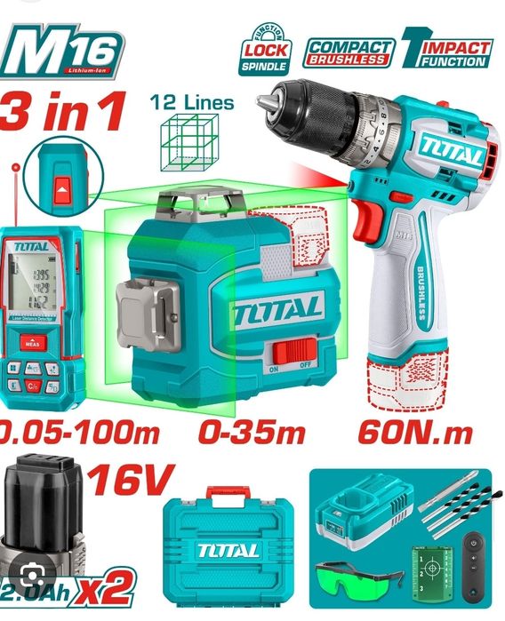 Лазерный уровень TOTAL 3B1
