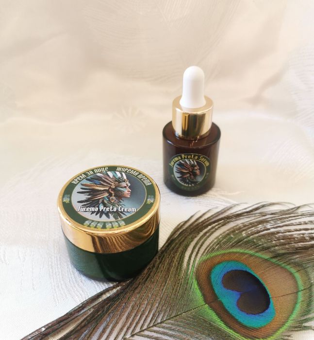 Натурални антиейдж серум и крем