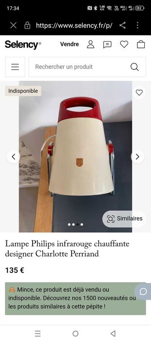 Lampa Philips Vintage
