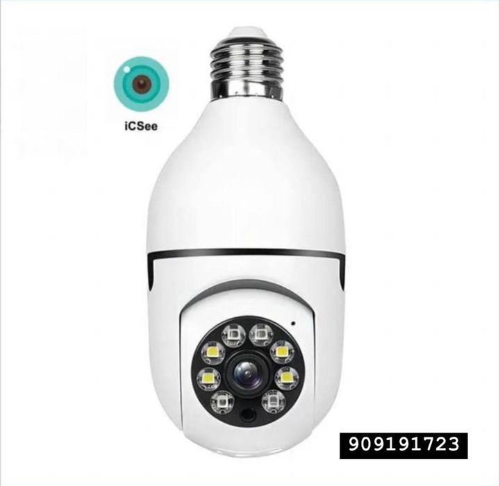 Видео наблюдение Wifi видеокамера, радионяня, 360, лампочка lamp