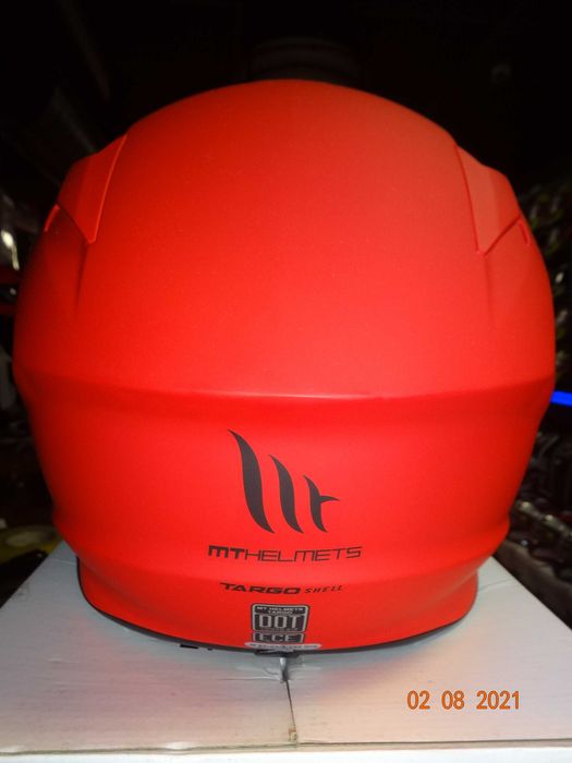 Каска MT Helmets каска Targo SHELL RED пистова мото каска ПРОМО!