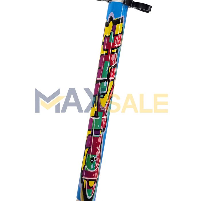 Тротинетка детска сгъваема скутер scooter бяло розово колело триколка