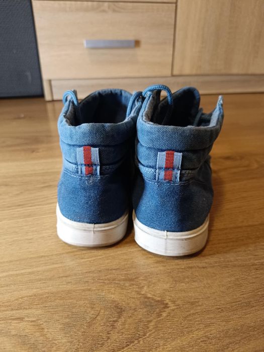 Мъжки сини боти с приятен дънков плат - 44 номер