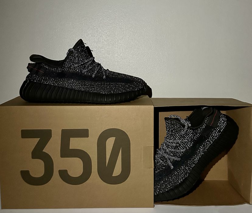Yeezy Boost 350 Black Static - Reflectorizant