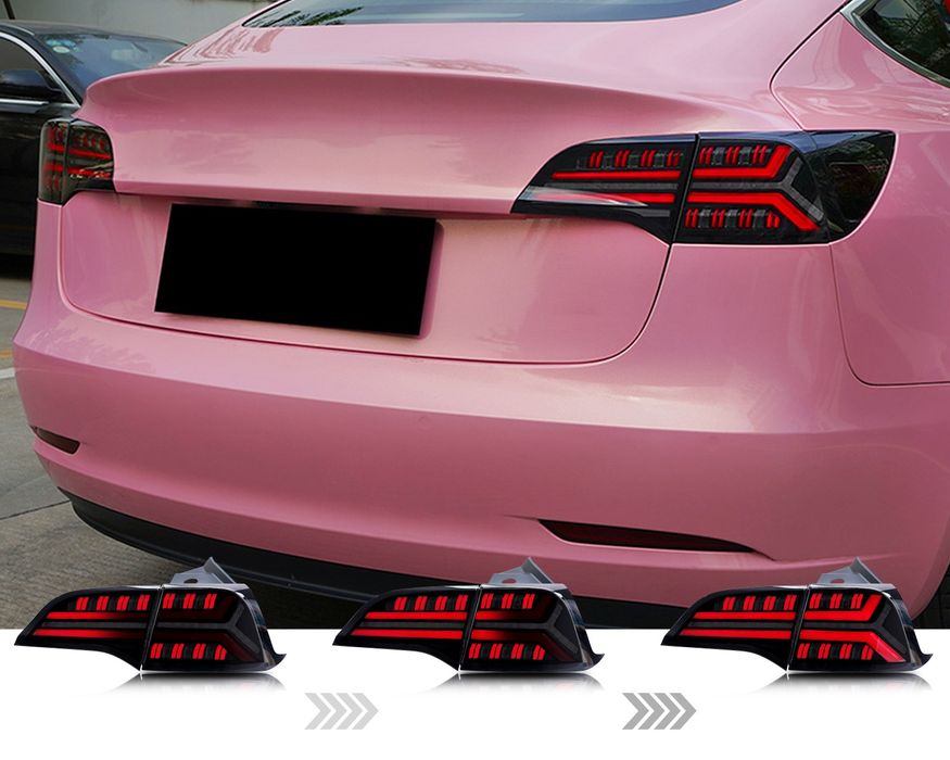 Стопове ТЕСЛА Модел 3 Y Tesla Led Лед Динамичен мигач Тъмни Опушени