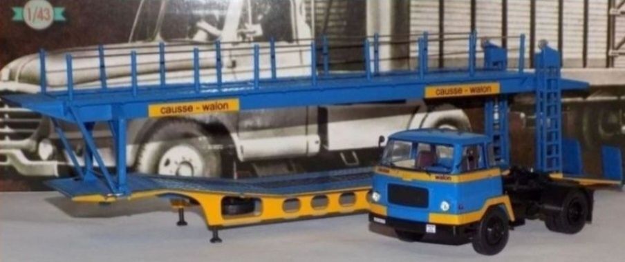 macheta auto trailer-platforma UNIC MZ36