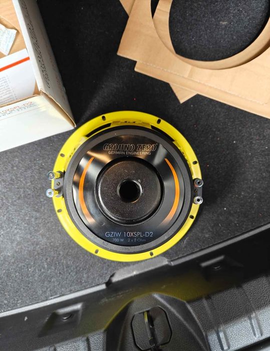 Difuzor subwoofer Ground Zero, stare impecabila, nou.