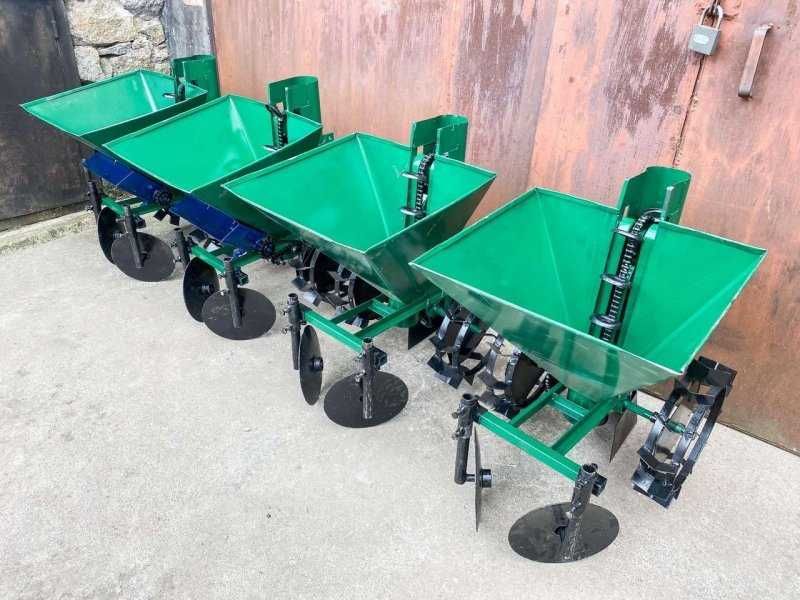 Semanatoare de plantat cartofi cu fertilizator motocultor