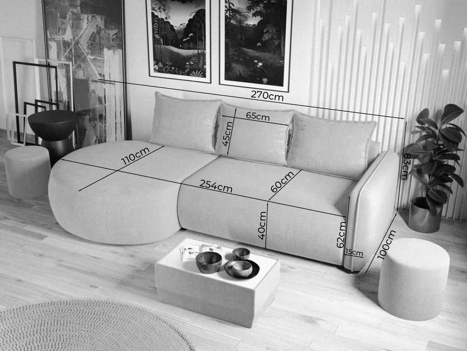 Coltar Extensibil Fiore Gri Inchis - Transport Gratuit in 4-10 zile