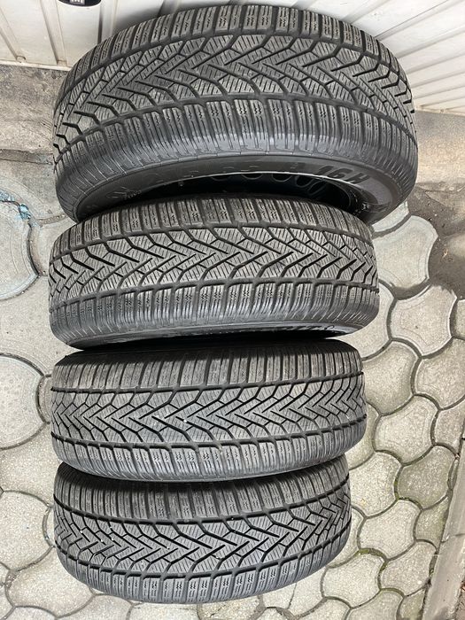 Jante otel 5x112mm, anvelope iarna 215/65 R16 VW Tiguan, Audi Q3, Seat