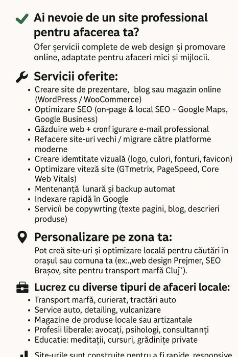 Creare Website - SEO - Publicitate Online - Magazin Online
