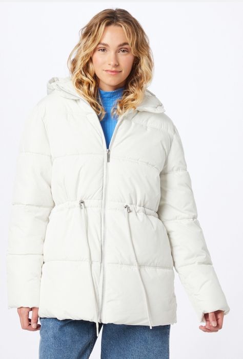 Geaca alba cu gluga, Selected femme, 36, S