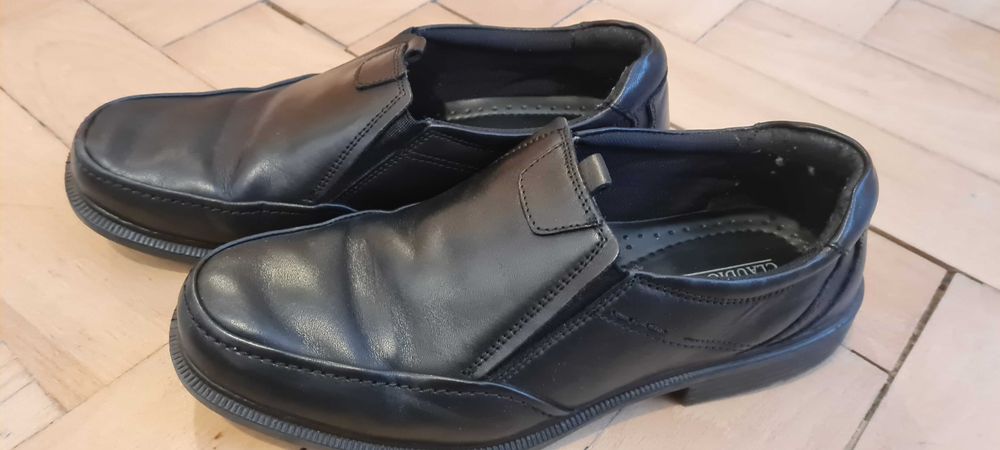 Pantofi negri piele naturala ca noi marime 41