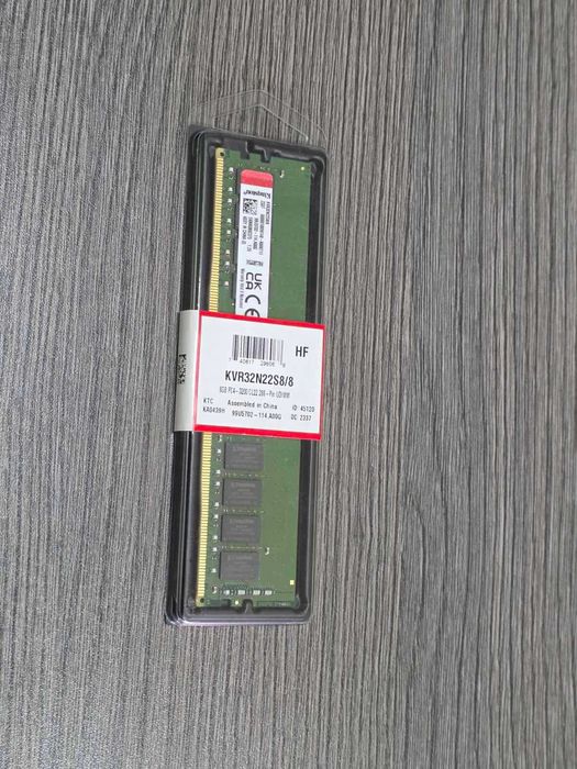 RAM Памет 8GB DDR4 3200 Kingston CL22 - KVR32N22S8/8