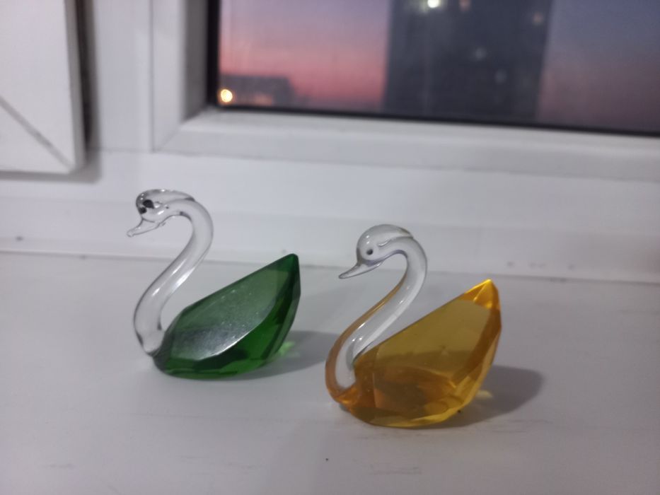 Статуэтка лебедя. кристаллы Сваровски. Подарки