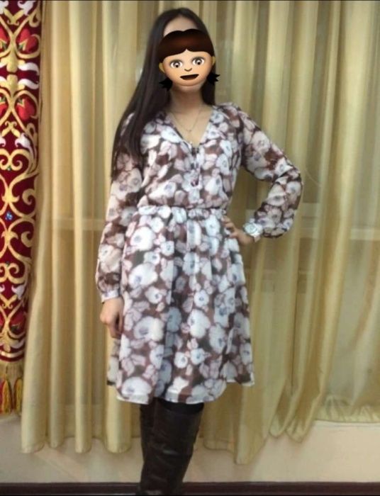 Платье в цветочек Mango