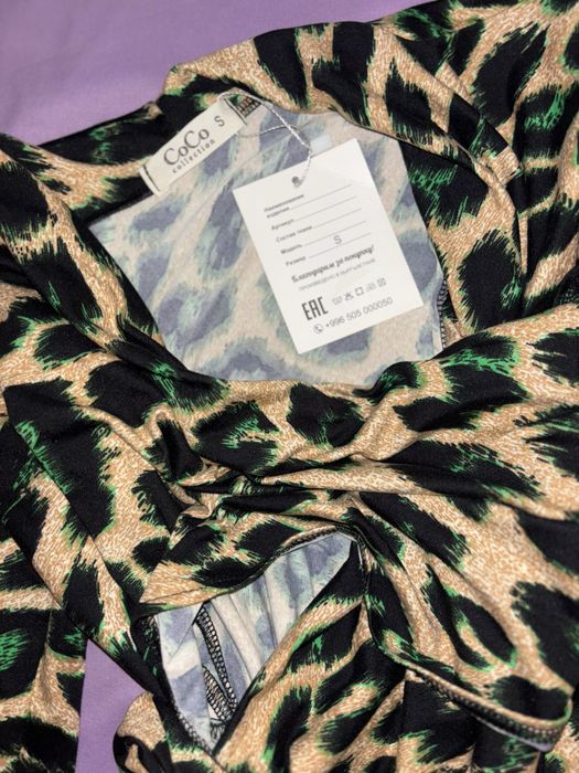 Леопардовое платье