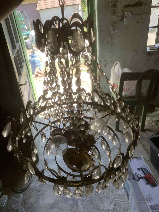 Lustra candelabru vintige