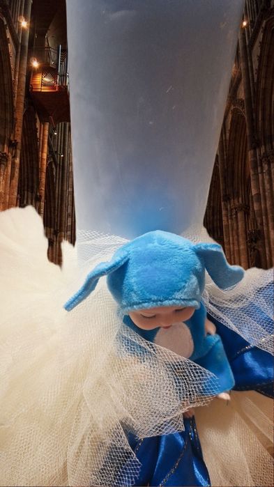 Lumânare Botez Băiețel - Bleu