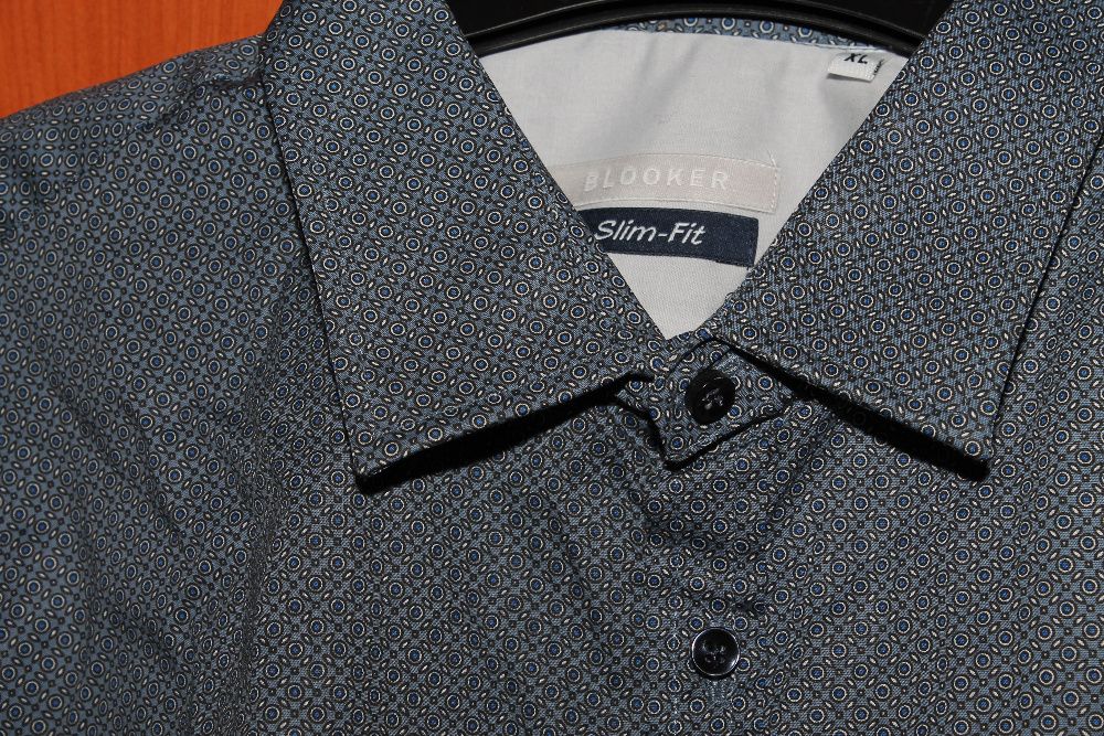Camasa albastra barbati slim fit Blooker marime XL