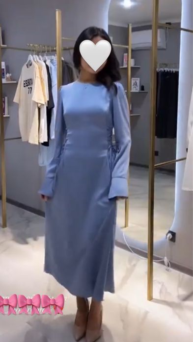 Продам вечернее атласное платье