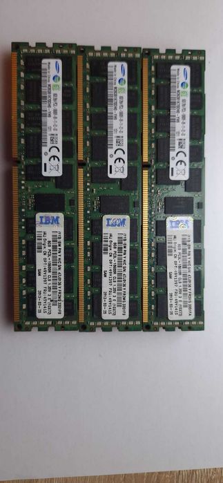 32GB Kit 4x8GB DDR3 ECC Registered Server RAM PC3L-10600R RDIMM Samsung IBM
