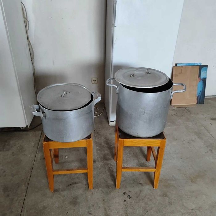 Кастрюли алюминиевые советского производства с крышками