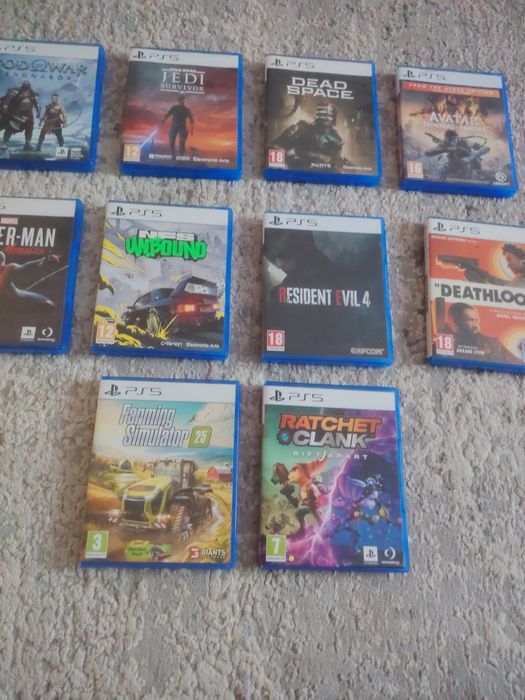 Joc spiderman miles morales , ratchet clanl ,  nfs unbound ps5ps5